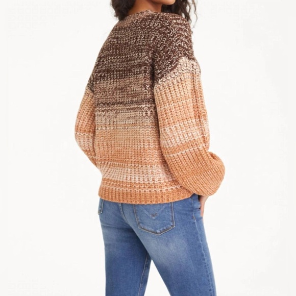 525 America NWT Marlee Pullover Crewneck Balloon Sleeve Sweater Large - Picture 2 of 6